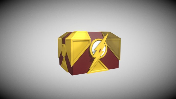 The Flash Superhero Chest 3D Model