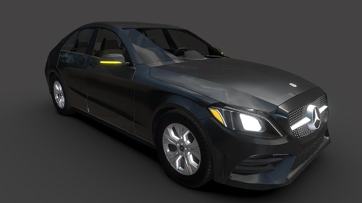 Mercedes Benz C Class 2020 3D Model