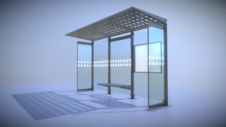Covered-bus-stop 3D models - Sketchfab