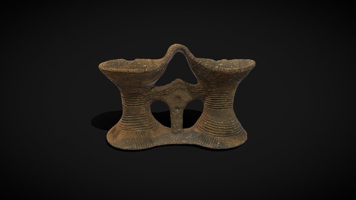 Binocular-shaped vessel (Veremia settlement) 3D Model