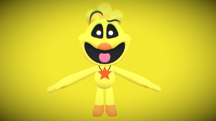 Cartoon Kickin 3D Model