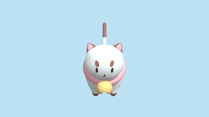 Puppycat Study 3D Model