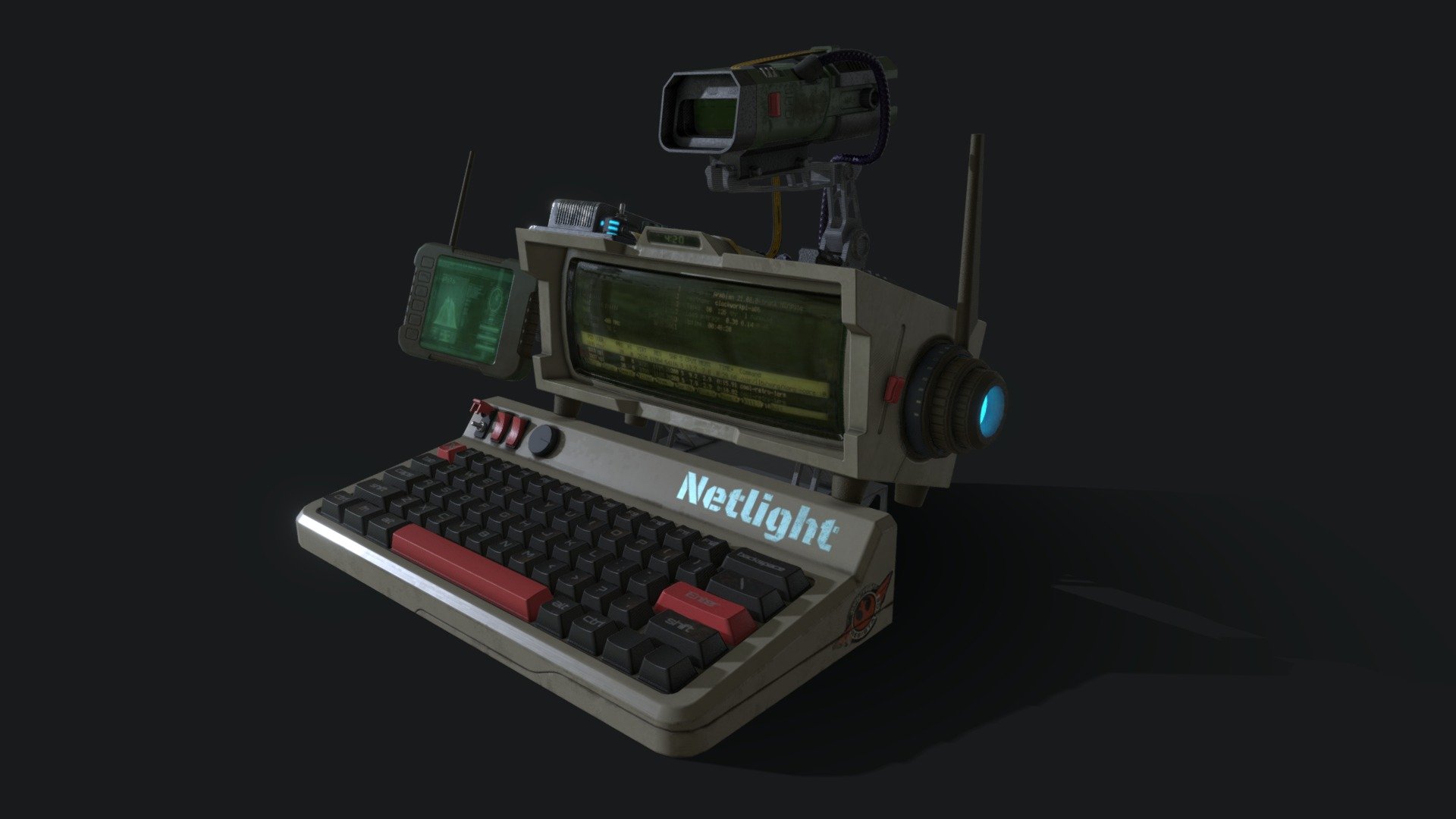 Cyberdeck   Download Free 3D Model By 7chaner [eb82075]   Sketchfab