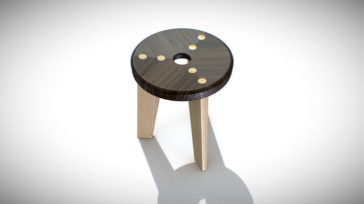 Kitchen stool 3D Model