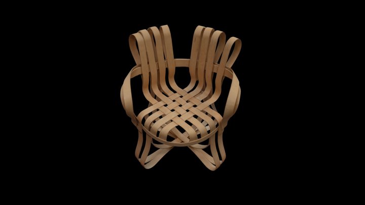 Gehry Chair at Phillip Johnson's Glass House 3D Model