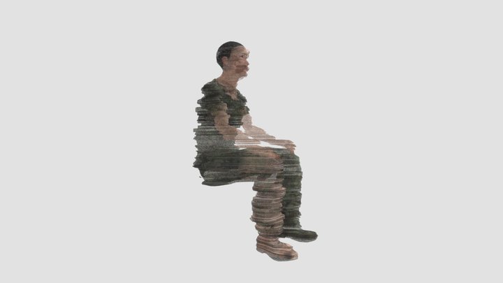 test 01 human glitch 3D Model