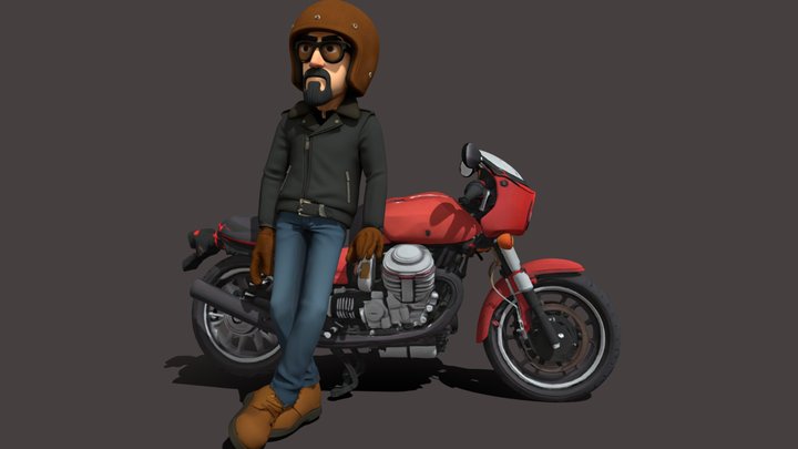 Barak Afritt + Guzzi 850 Le Mans
