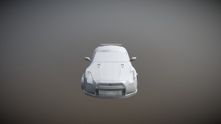 Nissan GTR 2008 3D Model