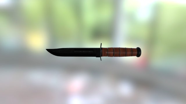 Ka-Bar Knife 3D Model
