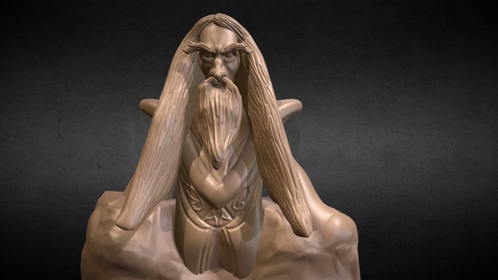 Day 10 Saruman 3D Model