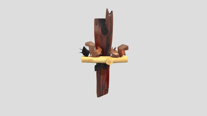 Wooden Squirrel Wall Art