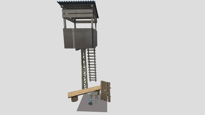 DAE 5 Finished props - Forest Loner 3D Model