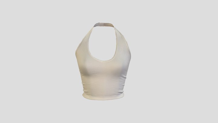 White Halterneck 3D Model