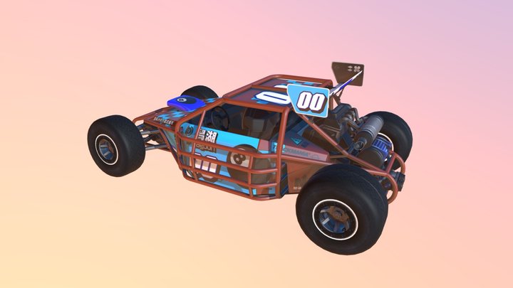 Game Car 3D Model