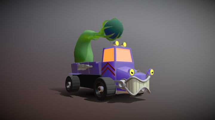 Monster Plants Truck 3D Model