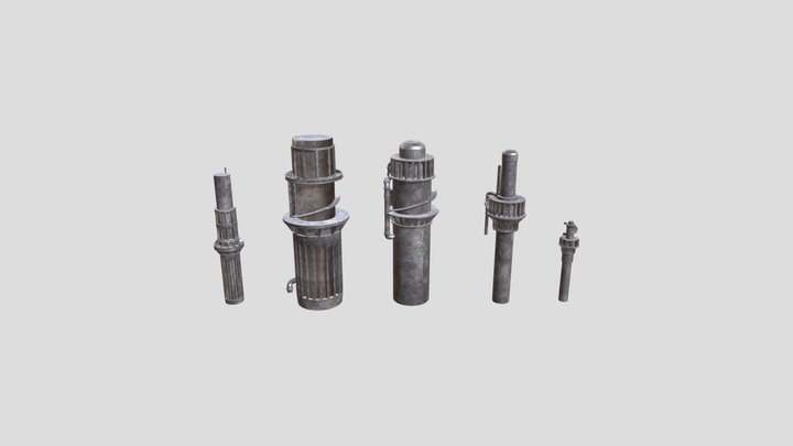 Towers - Poupelle of the Chimney Town 3D Model