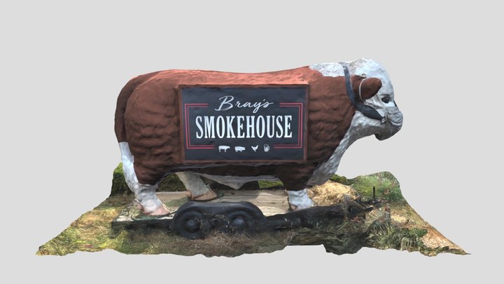 Bray's Smokehouse Cow (Former Sirloin Stockade) 3D Model