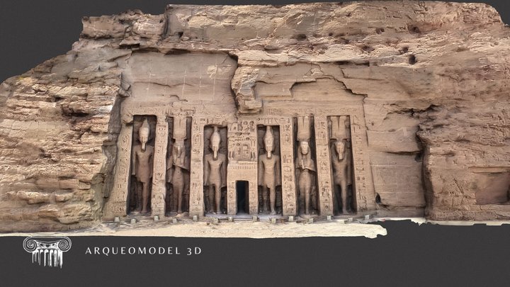 Abu Simbel NEFERTARI Temple - EGYPT 3D Model