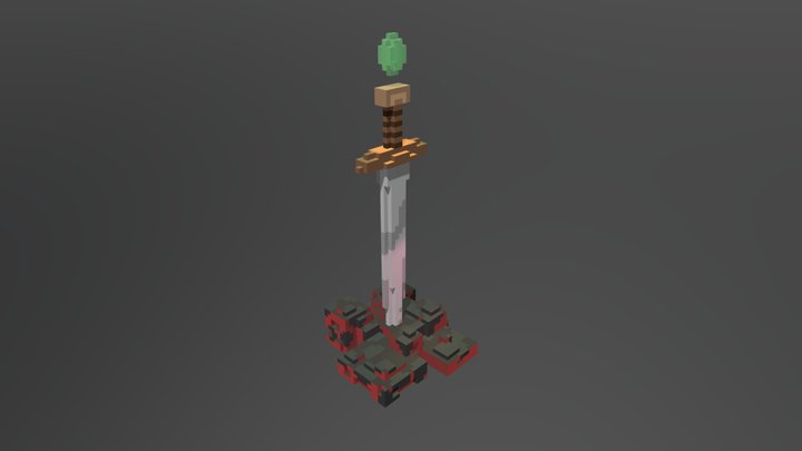 Sword Excalibur 3D Model