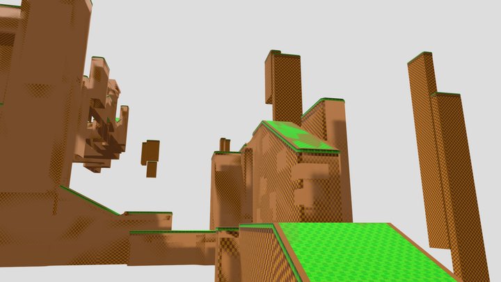 Dreamcast - Sonic Adventure 2 - Green Hill Zone 3D Model