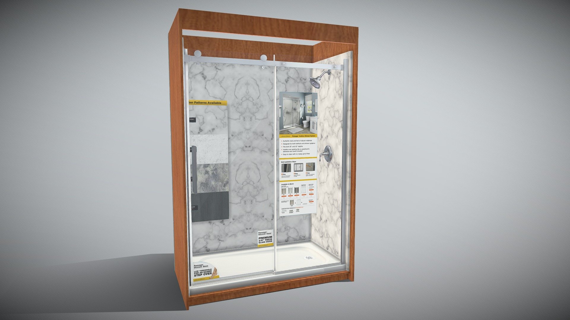 American Standard Passage Shower System 3D model by clarity_retail
