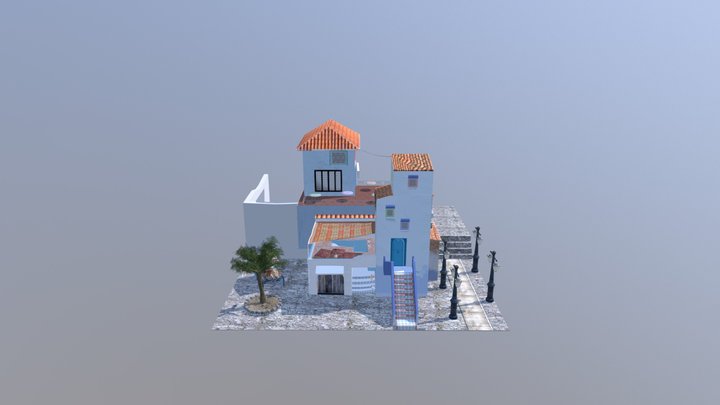 1DAE02 Meel Glen City Scene 3D Model