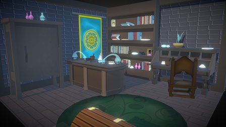 Alchemy Room - Diorama 3D Model