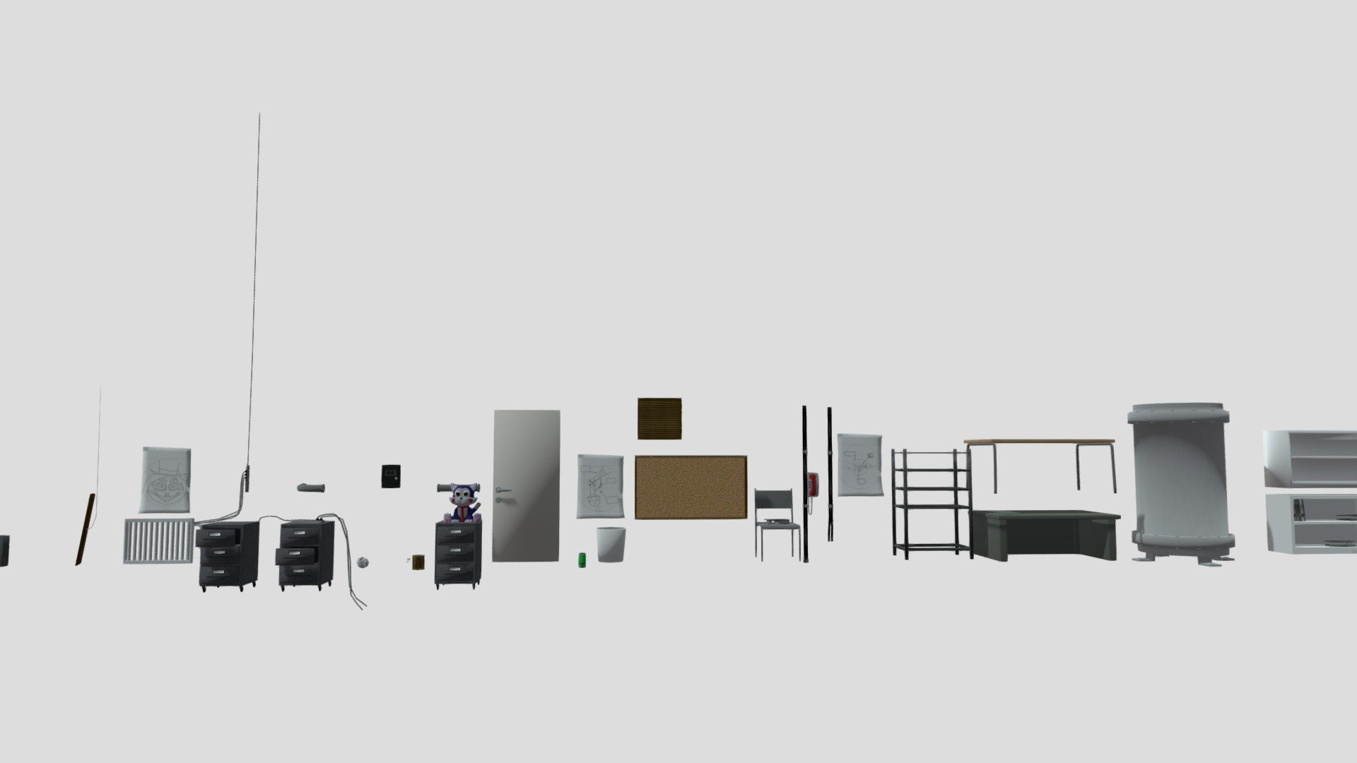 FNaC 2 Asset Pack - Download Free 3D model by skylajade69 [eb94939 ...