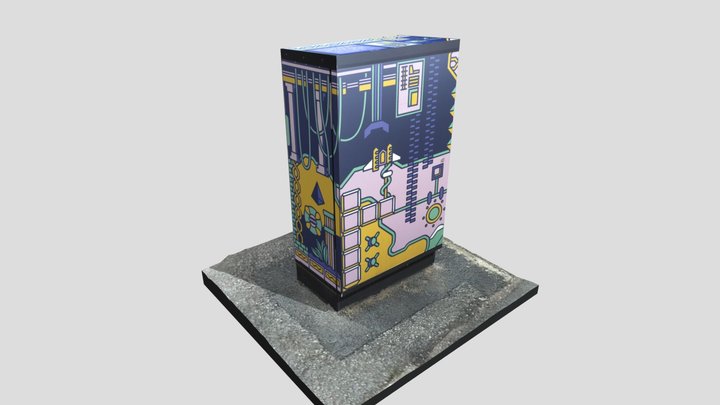 Rob Hubbard Utility Box Art 3D Model
