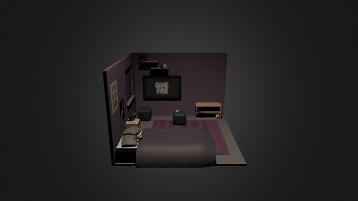 Bedroom Diorama 3D Model