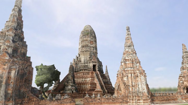 Wat Chaiwatthanaram 3D Model