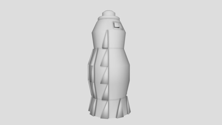 CT4012-2024 Futuristic Bottle 3D Model