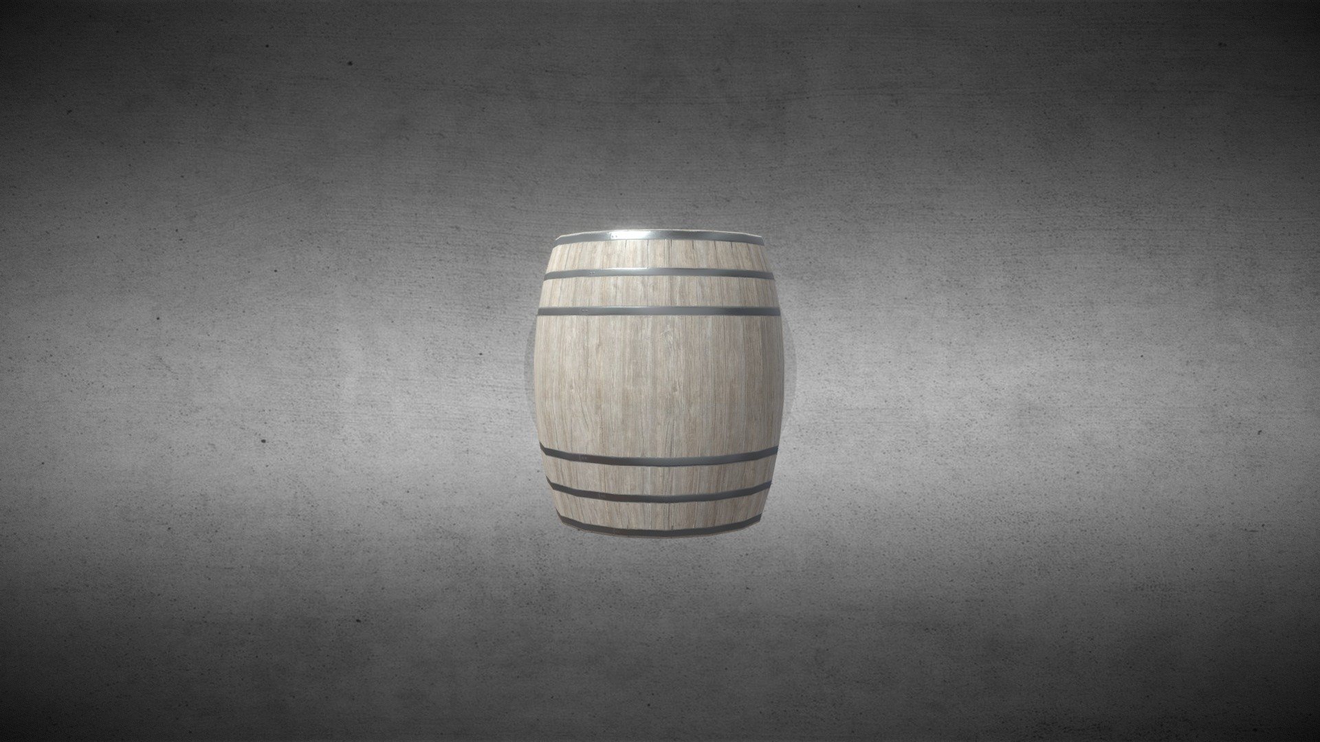 NEW Wine barrel (low-poly)