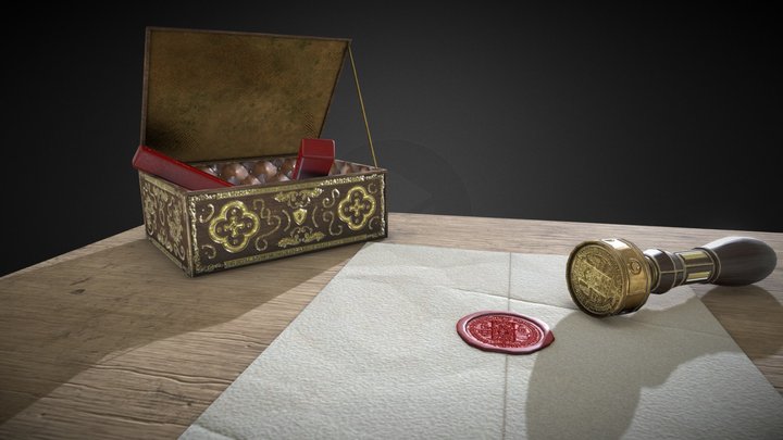 seal and letter – Modello 3D gratuito STL