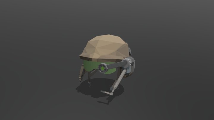 Commanders Helmet 3D Model