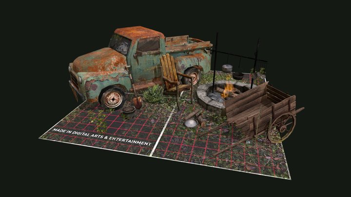 DAE 5 Finished props - Forest Loner 3D Model