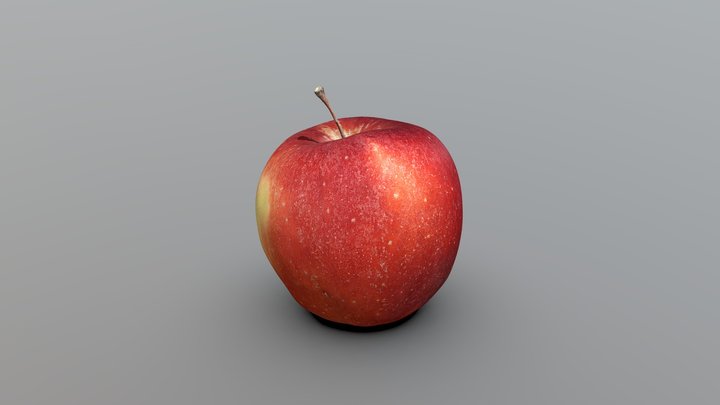 Fotogrammetria 3d di una mela rossa 3D Model