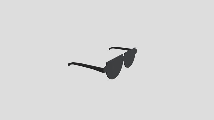 Low Poly Sun Glasses 3D Model