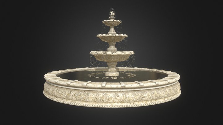 Ornamental Fountain | PBR 3D Model