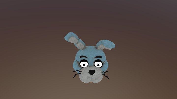 Bonnie's head Fnaf Hw 2 (Rigged) 3D Model