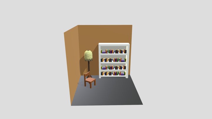 Rum med interiör 3D Model