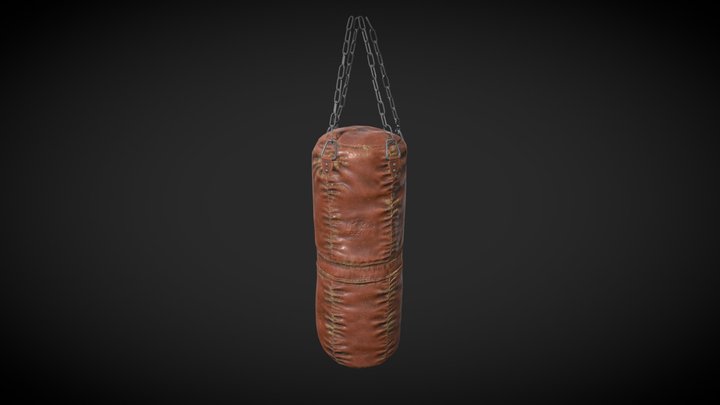 Leather Punching Bag 3D Model