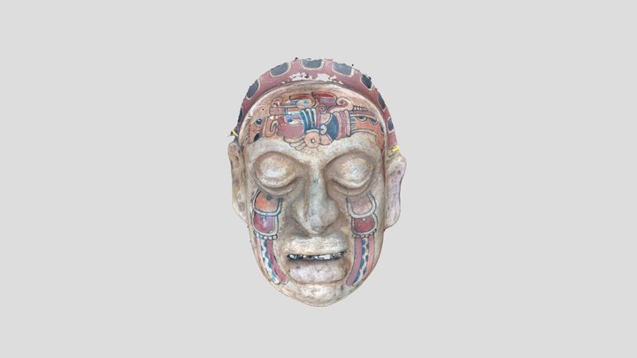 Mayan priest mask 3D Model