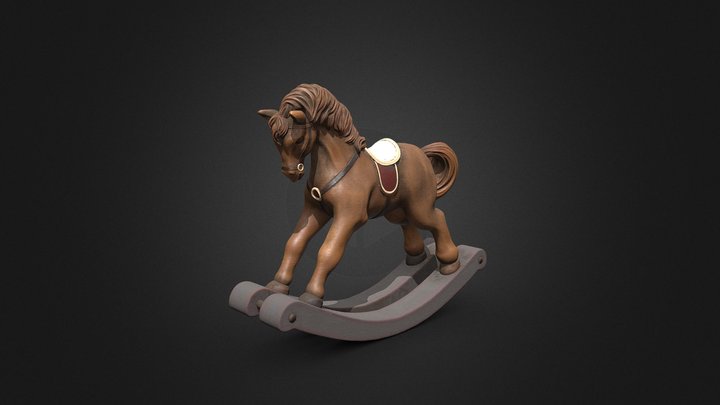 S00057 Rocking Horse 3dp 3D Model