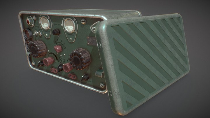 USSR retro military radio – Modello 3D gratuito STL