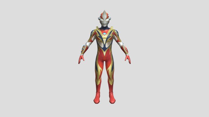 Ultraman Mebius Phoenix Brave 3D Model