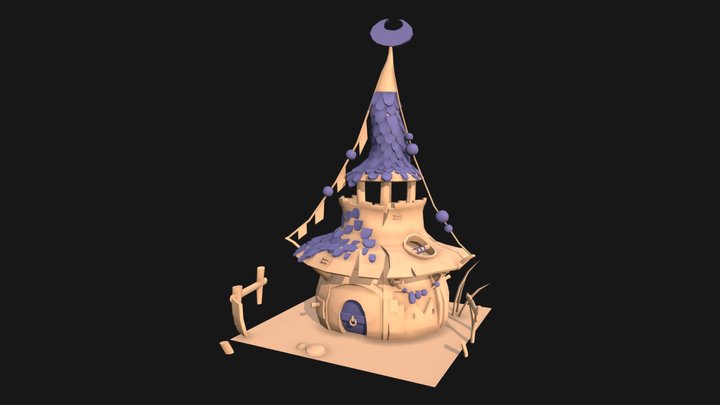 Moon House 3D Model