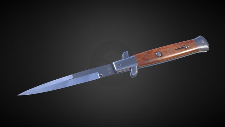 Milano Italian Stiletto Switchblade 3D Model