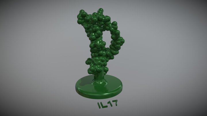 Proteina IL17 3D Model