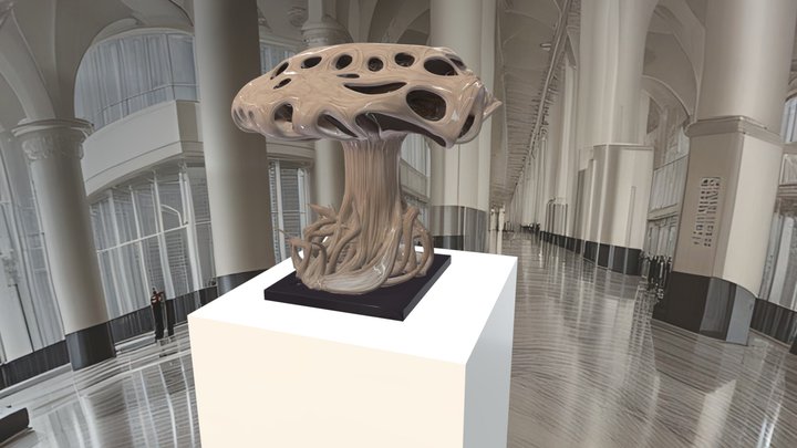 NEURAL NATURE. AI INSTALLATIONS SERIES. 3D Model